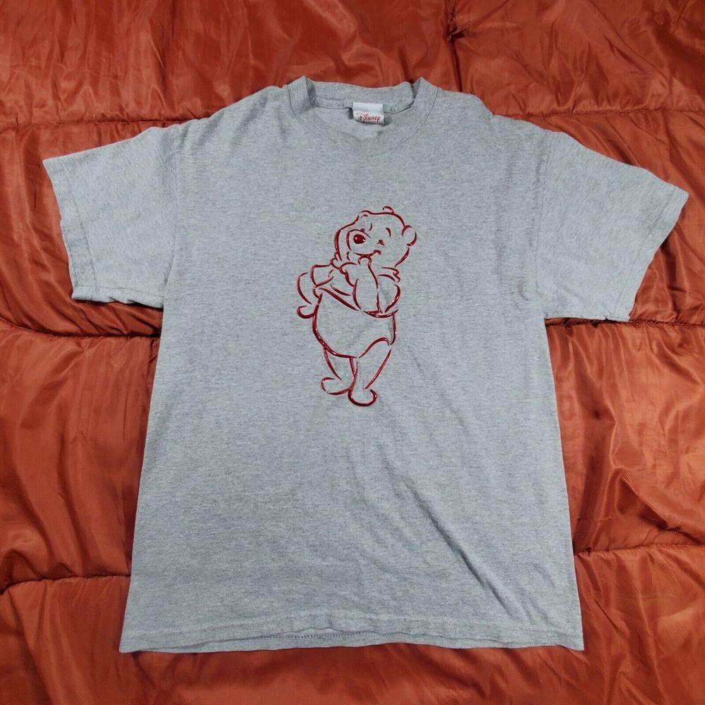 Vintage Y2K Disney Store Winnie The Pooh T-Shirt Medium VTG Made In USA Walt WDW - Picture 1 of 12